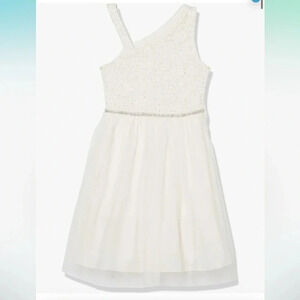 Speechless Girls Size One Shoulder Lace and Tulle Party Dress